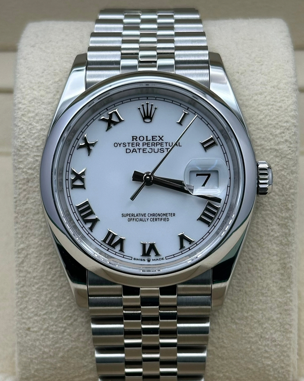 2026 Rolex Datejust 36MM White Dial Jubilee Bracelet (126200)