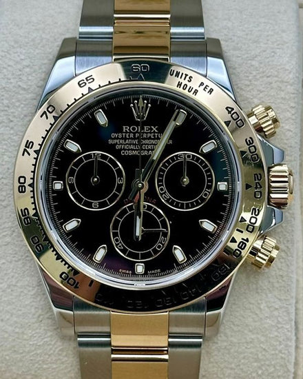 2016 Rolex Cosmograph Daytona 40MM Black Dial Two-Tone Oyster Bracelet (116503)