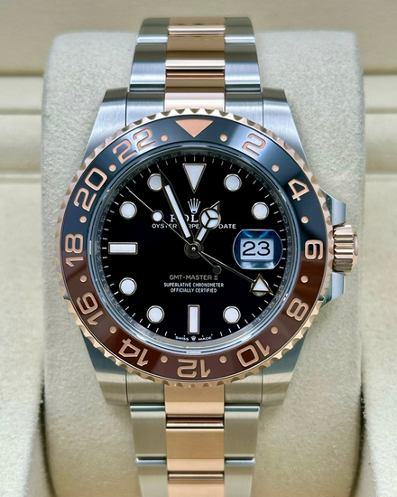 2024 Rolex GMT-Master II "Rootbeer" 40MM Black Dial Two-Tone Oyster Bracelet (126711CHNR)
