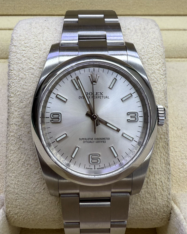 2016 Rolex Oyster Perpetual 36MM Silver Dial Oyster Bracelet (116000)