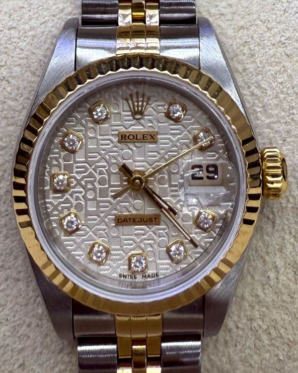 Rolex Lady-Datejust 26MM Silver "Jubilee" Dial Two-Tone Jubilee Bracelet (69173)