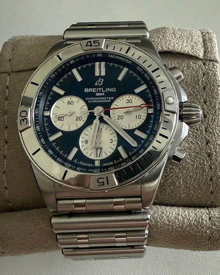 2024 Breitling Chronomat B01 42MM Black Dial Steel Bracelet (AB0134101B1A1)