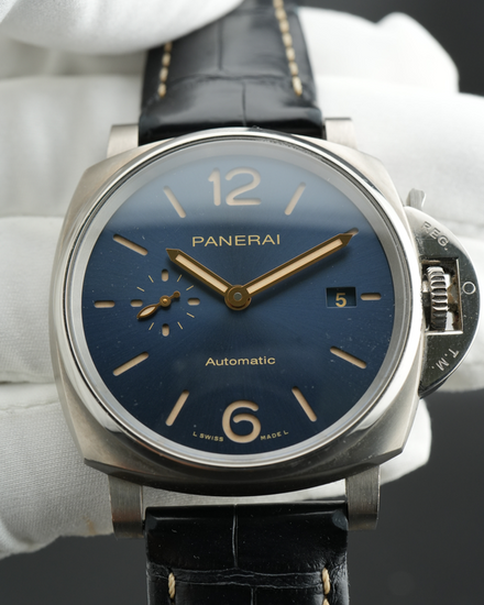 2021 Panerai Luminor Due 42MM Blue Dial Leather Strap (PAM00927)