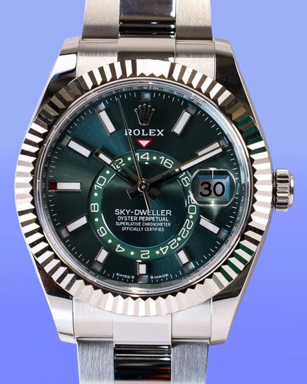 2026 Rolex Sky-Dweller 42MM Green Dial Oyster Bracelet (336934)