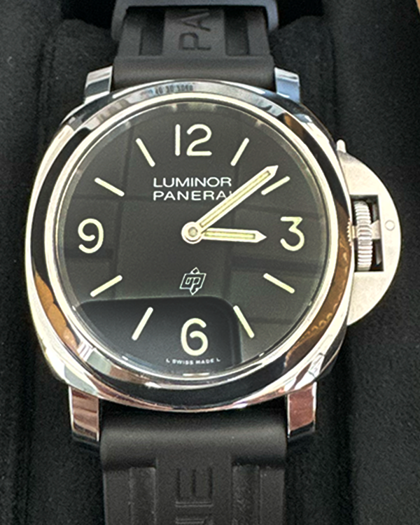 2022 Panerai Luminor Base Logo 44MM Black Dial Rubber Strap (PAM01086)