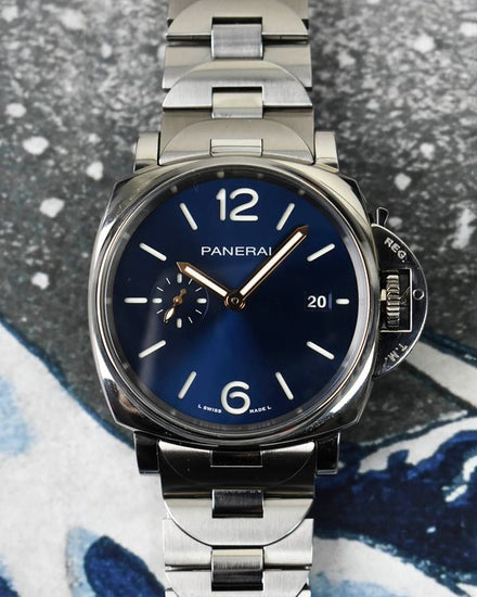 2021 Panerai Luminor Due 42MM Blue Dial Steel Bracelet (PAM01124)