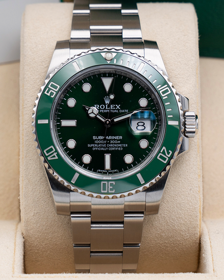2019 Rolex Submariner Date "Hulk" 40MM Green Dial Oyster Bracelet (116610LV)