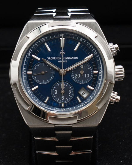 2019 Vacheron Constantin Overseas Chronograph 42.5MM Blue Dial Steel Bracelet (5500V/110A-B148)