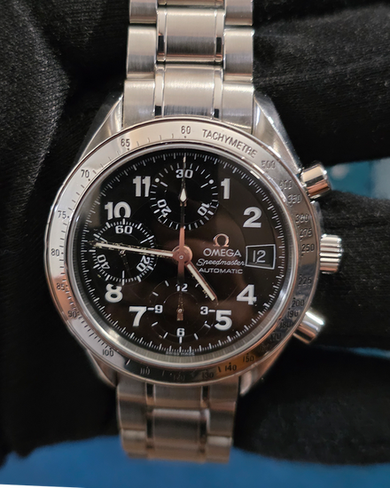 2003 Omega Speedmaster Date 39MM Black Dial Steel Bracelet (3513.52.00)