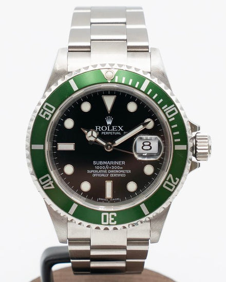 2008 Rolex Submariner Date "Kermit" 40MM Black Dial Oyster Bracelet (16610LV)