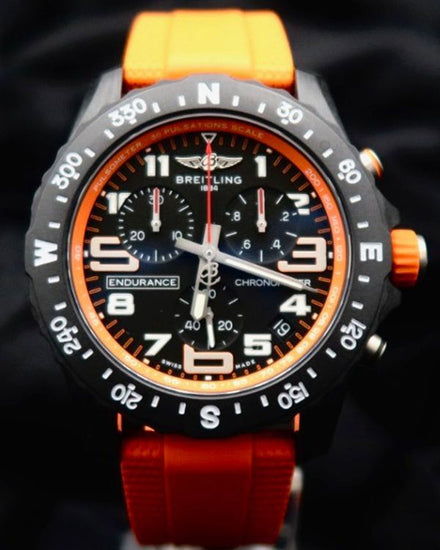 No Reserve - 2026 Breitling Endurance Pro 44MM Quartz Black Dial Rubber Strap (X82310)