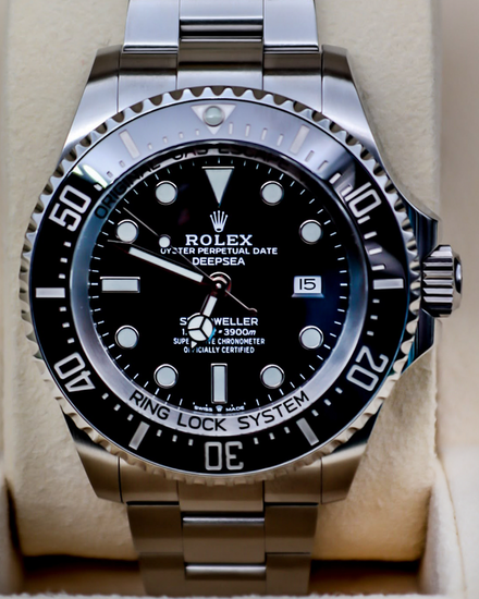 2021 Rolex Sea-Dweller Deepsea 44MM Black Dial Oyster Bracelet (126660)