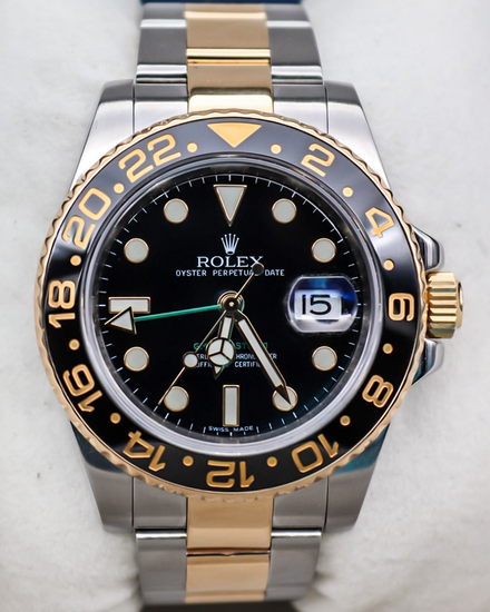 2023 Rolex GMT-Master II 40MM Black Dial Two-Tone Oyster Bracelet (116713LN)