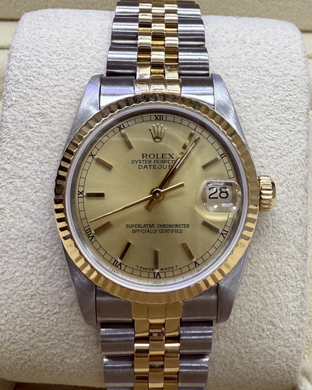 No Reserve - Rolex Datejust 31MM Champagne Dial Two-Tone Jubilee Bracelet (68273)