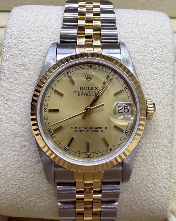 Rolex Datejust 31MM Champagne Dial Two-Tone Jubilee Bracelet (68273)