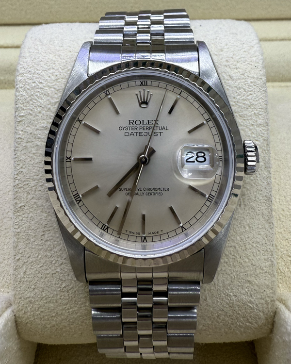 Rolex Datejust 36MM Silver Dial Jubilee Bracelet (16234)