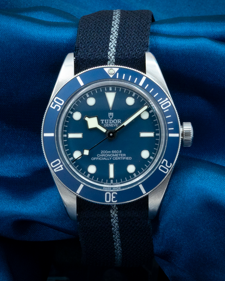 No Reserve - 2023 Tudor Black Bay '58 39MM Blue Dial Textile Strap (79030B)