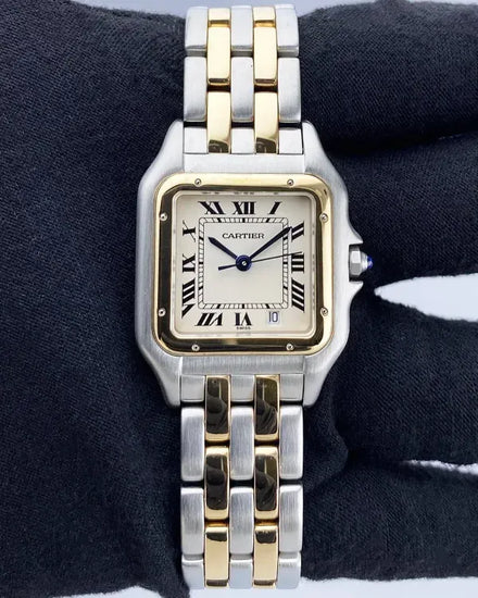 Cartier Panthère De Cartier 27MM Quartz White Dial Two-Tone Bracelet (83083242)