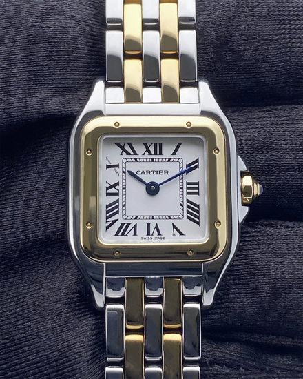 Cartier Panthère De Cartier 22MM Quartz Silver Dial Two-Tone Bracelet (W2PN0006)