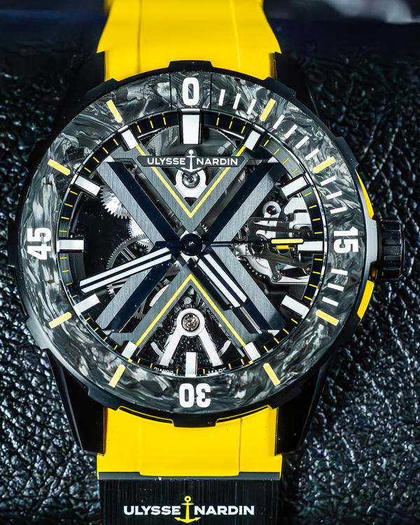 2022 Ulysse Nardin Diver X L.E. 44MM Skeleton Dial Rubber Strap (3723-170LE-2A-BLACK/3B)