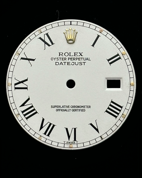 No Reserve - Rolex Accessories Datejust White "Buckley" Dial (16233)