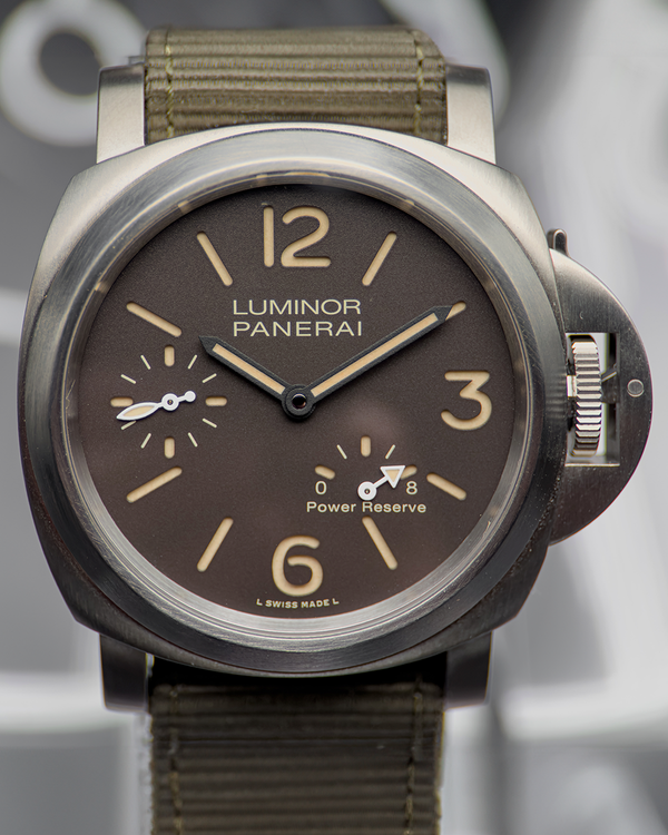 2020 Panerai Luminor 8 Days 44MM Brown Dial Textile Strap (PAM00797)