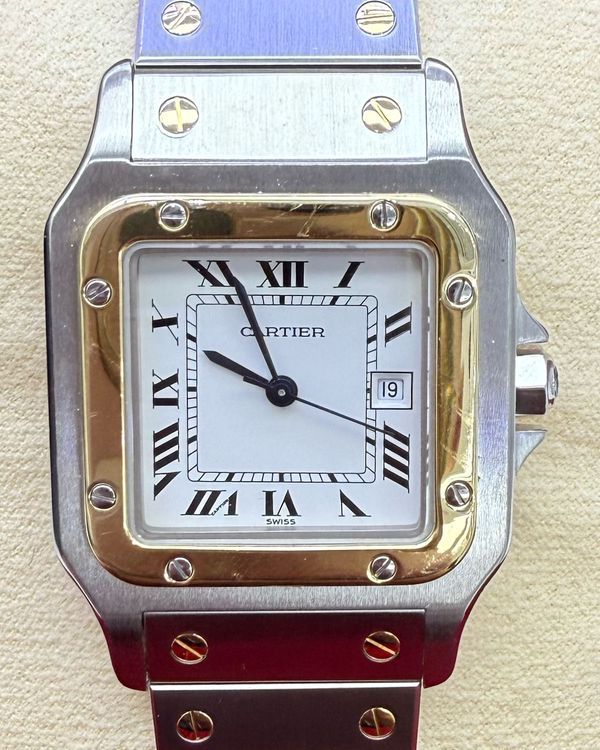 Cartier Santos Carrée 29MM Quartz White Dial Steel Bracelet (2961)