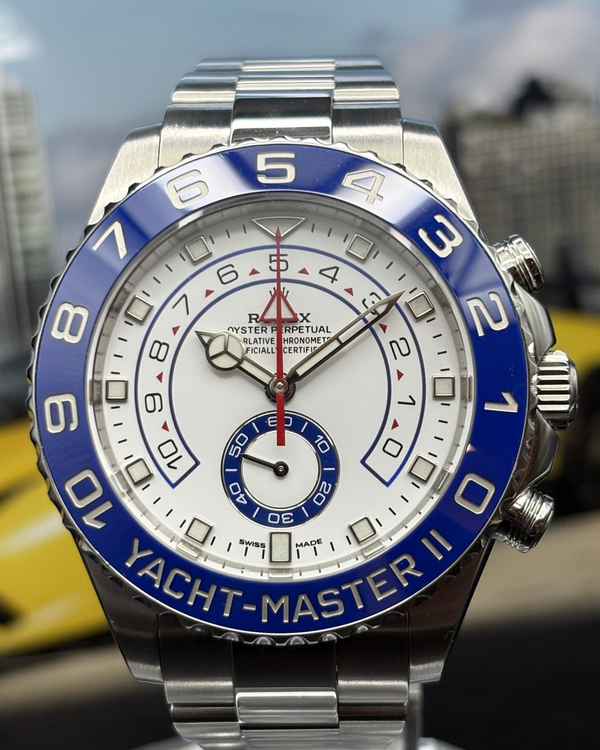2018 Rolex Yacht-Master II 44MM White Dial Oyster Bracelet (116680)