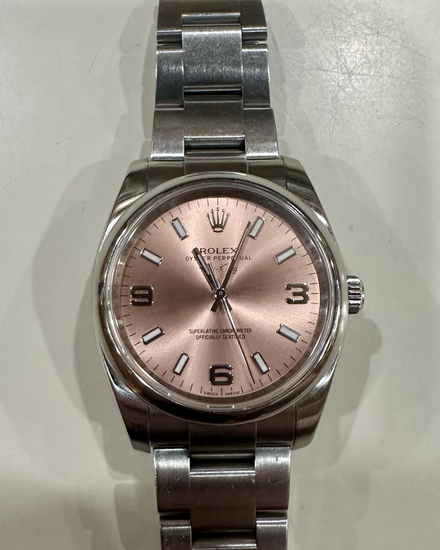2011 Rolex Air-King 34MM Salmon Dial Oyster Bracelet (114200)