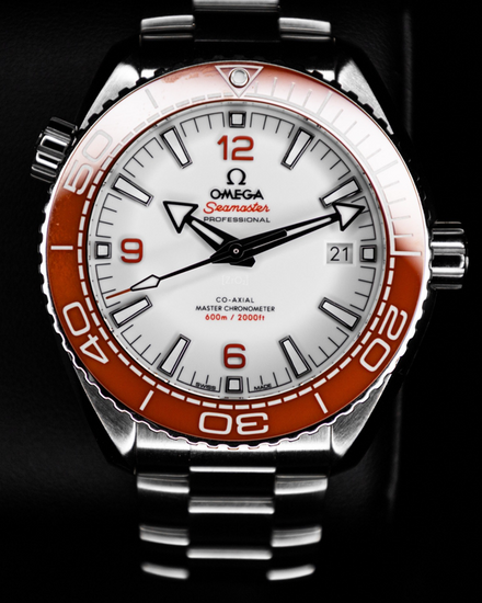 No Reserve - 2025 Omega Seamaster Planet Ocean "Creamsicle" 43.5MM White Dial Steel Bracelet (215.30.44.21.04.001)