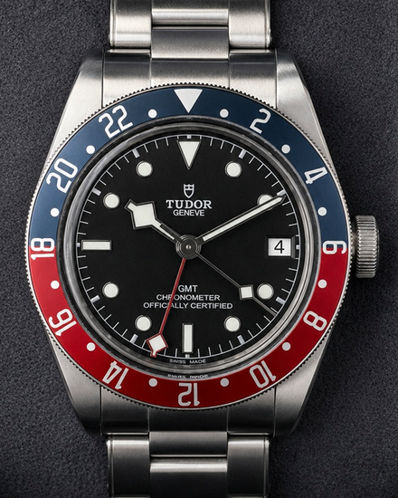 No Reserve - 2019 Tudor Black Bay GMT “Pepsi” 41MM Black Dial Steel Bracelet (79830RB)