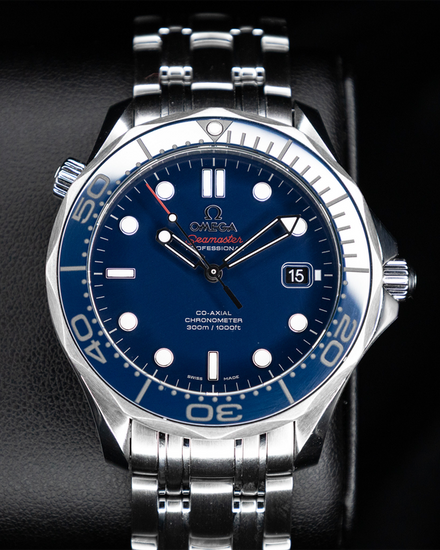 No Reserve - 2020 Omega Seamaster Diver 300M 41MM Blue Dial Steel Bracelet (212.30.41.20.03.001)