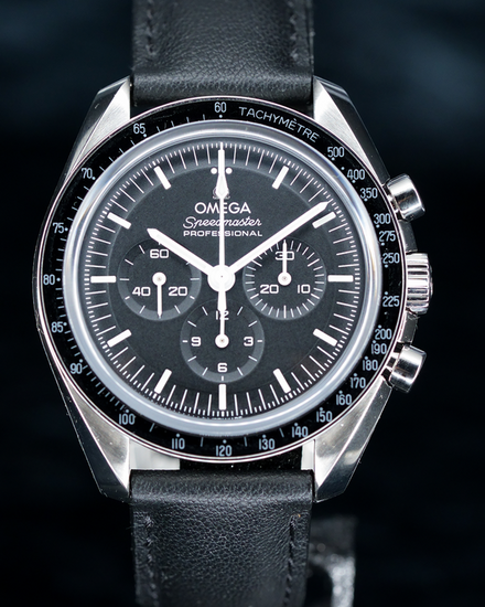 2024 Omega Speedmaster "Sapphire Sandwich" 42MM Black Dial Leather Strap (310.32.42.50.01.002)