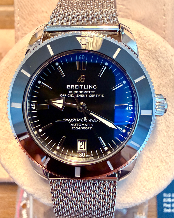 2025 Breitling Superocean Heritage II 42MM Black Dial Steel Bracelet (AB2010)
