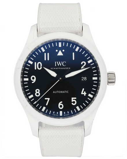 2025 IWC Schaffhausen Pilot Top Gun "Lake Tahoe" 41MM Black Dial Rubber Strap (IW328104)