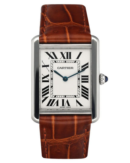 2017 Cartier Tank Must 25.5MM Quartz Silver Dial Leather Strap (WSTA0028)