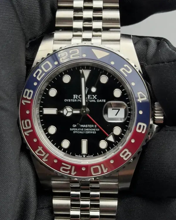 No Reserve - 2022 Rolex GMT-Master II "Pepsi" 40MM Black Dial Jubilee Bracelet (126710BLRO)