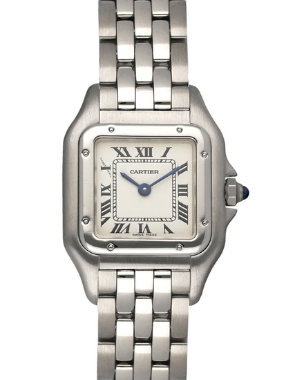 Cartier Panthère De Cartier 22MM Quartz Off-White Dial Steel Bracelet (W25033P5)