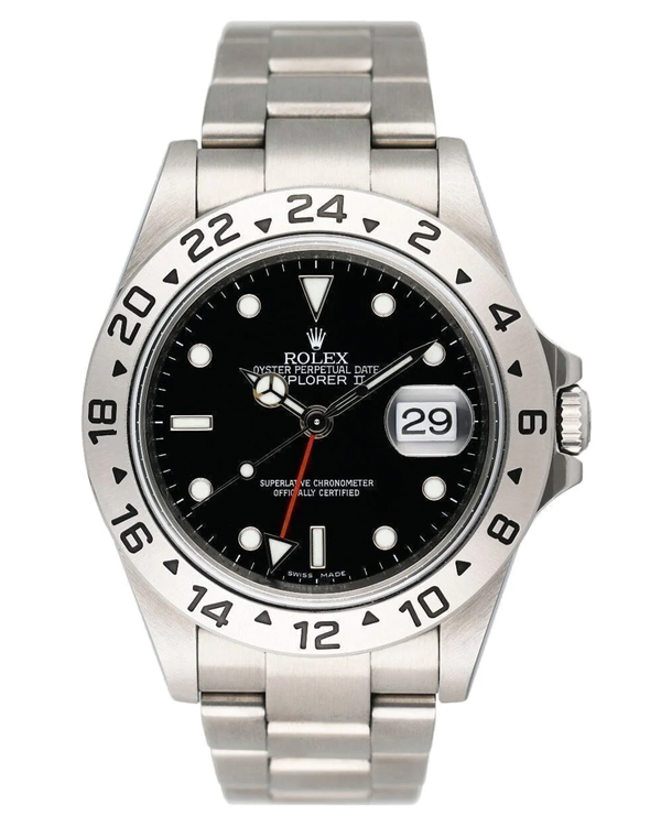 2008 Rolex Explorer II 40MM Black Dial Oyster Bracelet (16570)