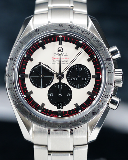 2019 Omega Speedmaster "Michael Schumacher The Legend" L.E. 42MM White Dial Steel Bracelet  (3559.32.00)