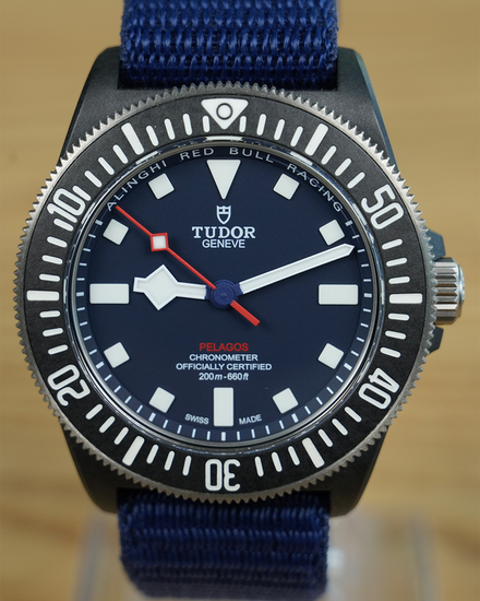 2023 Tudor Pelagos FXD Alinghi Red Bull Racing 42MM Blue Dial Textile Strap (25707KN)