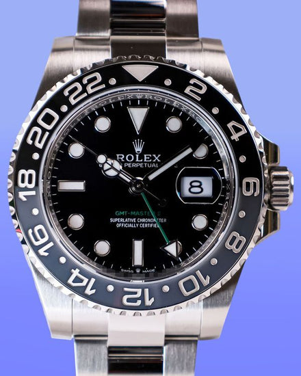 2026 Rolex GMT-Master II "Bruce Wayne" 40MM Black Dial Oyster Bracelet (126710GRNR)