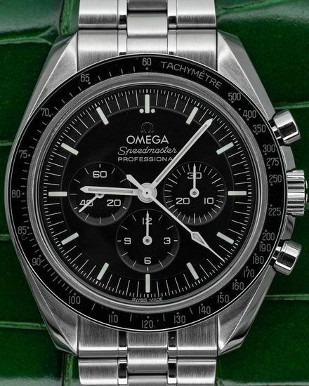 2024 Omega Speedmaster Professional Moonwatch "Sapphire Sandwich" 42MM Black Dial Steel Bracelet (310.30.42.50.01.002)
