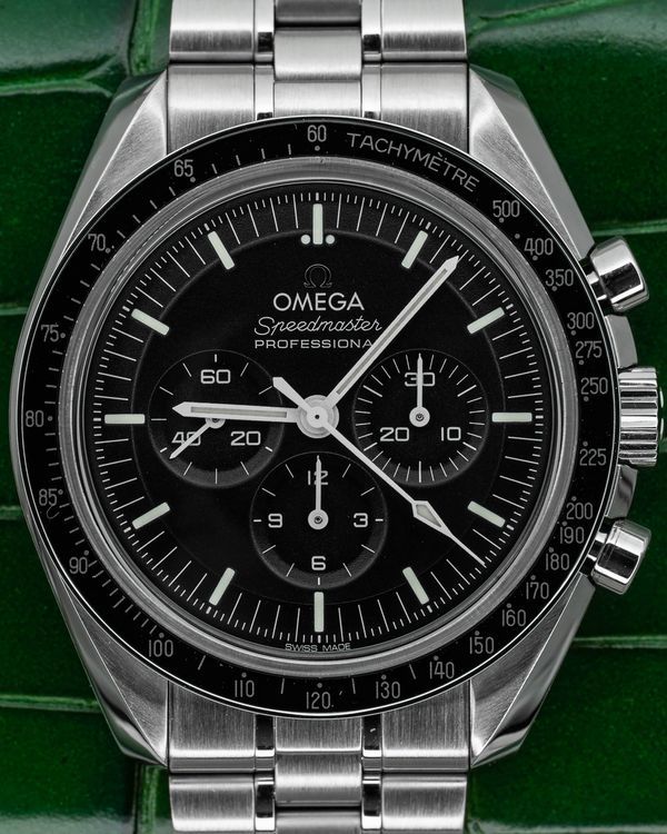 2024 Omega Speedmaster Professional Moonwatch "Sapphire Sandwich" 42MM Black Dial Steel Bracelet (310.30.42.50.01.002)