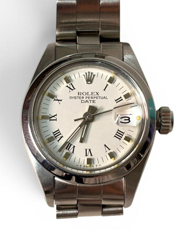 Rolex Oyster Perpetual Lady Date 26MM White Dial Oyster Bracelet (6916)