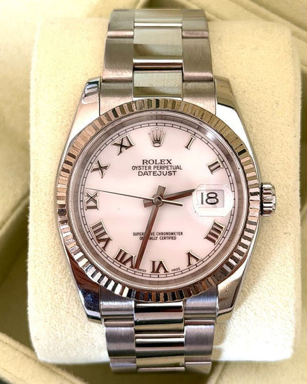 Rolex Datejust 36MM White Dial Oyster Bracelet (116234)
