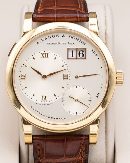2000 A. Lange & Söhne Lange 1 38.5MM Silver Dial Leather Strap (101.021)