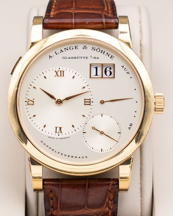 2000 A. Lange & Söhne 1 38.5MM Silver Dial Leather Strap (101.021)