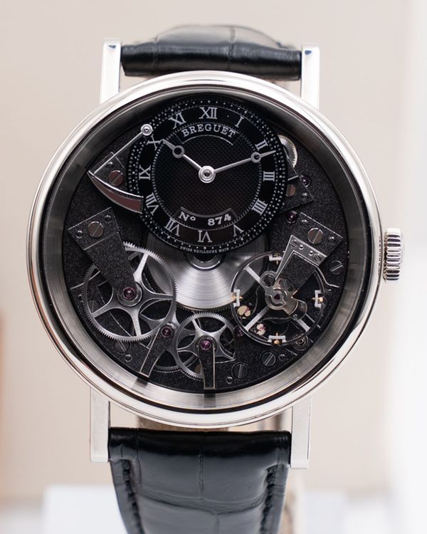 2017 Breguet Tradition 40MM Skeleton Dial Leather Strap (7057BB/G9/9W6)