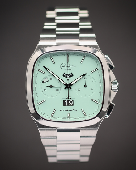 2023 Glashütte Original Seventies Panorama 40MM Turquoise Dial Steel Bracelet (1-37-02-15-02-70)